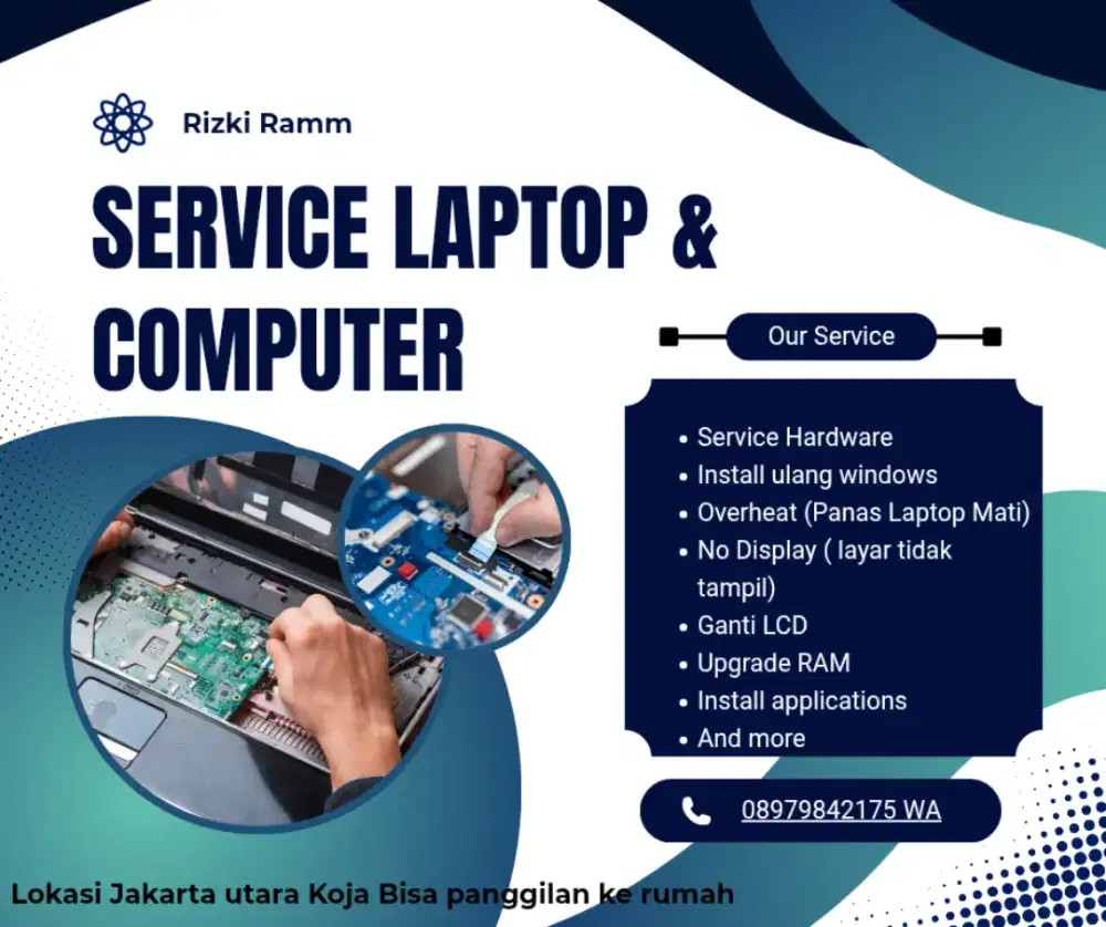 Jasa Service / Upgrade Laptop Dan komputer
