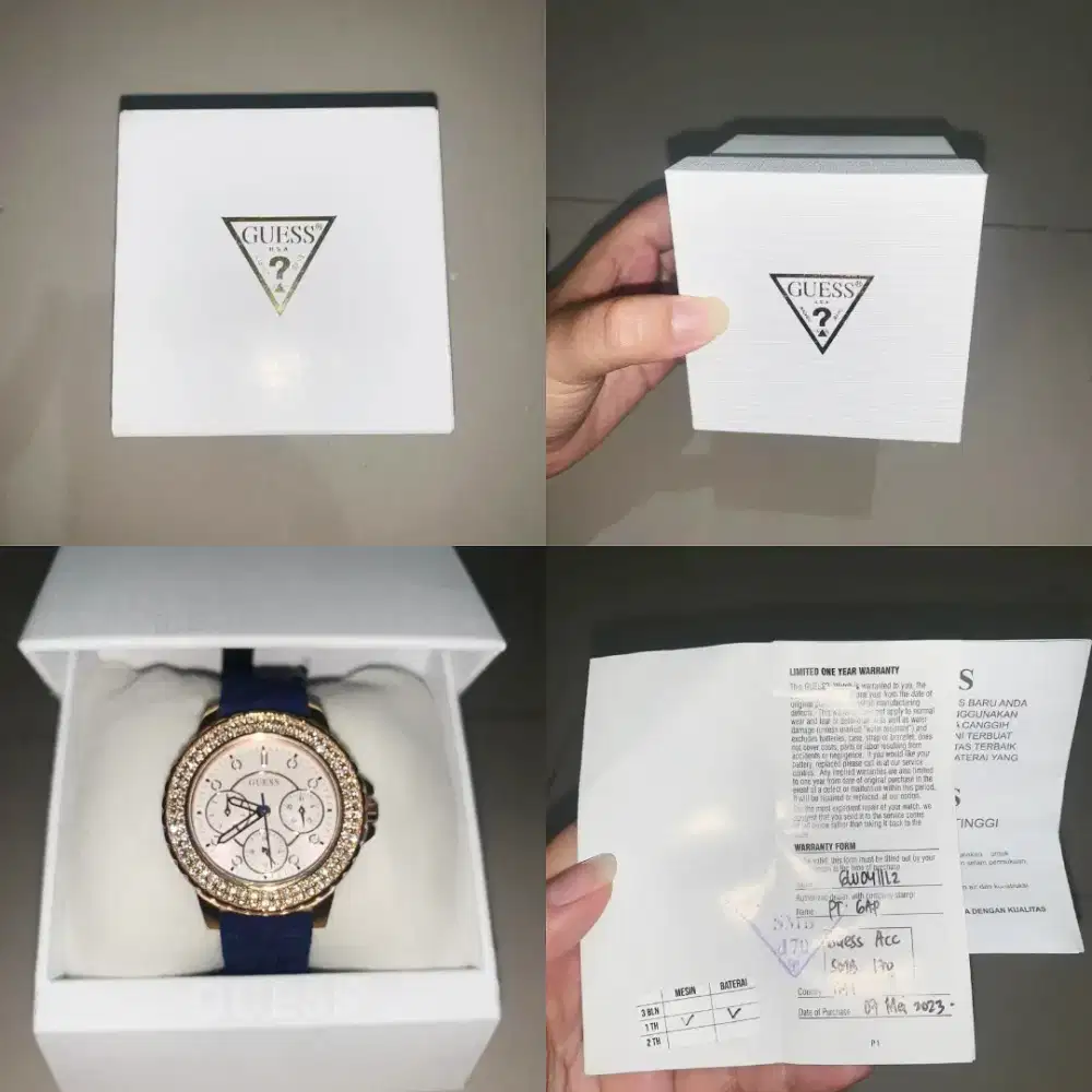 Guess Watch Blue Crown Jewel GW0411L2