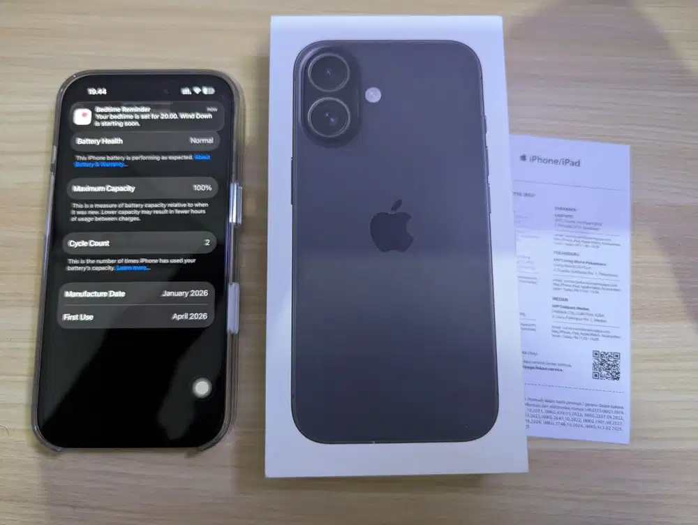 iPhone 16 128Gb Black garansi on iBox