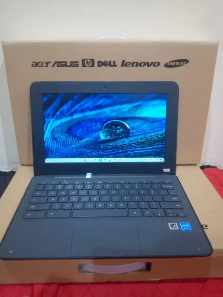 HP Chromebook 11 G4 ee Intel N3050 DDR 4GB Eemc 32GB 80012 batt 8 jam