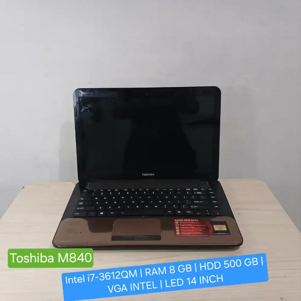 Toshiba core i7 RAM 6 GB.NORMAL SIAP PAKE