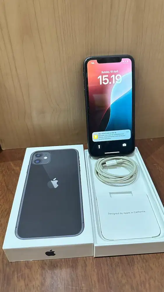 IPhone 11 64 Grey 64 Ibox lengkap