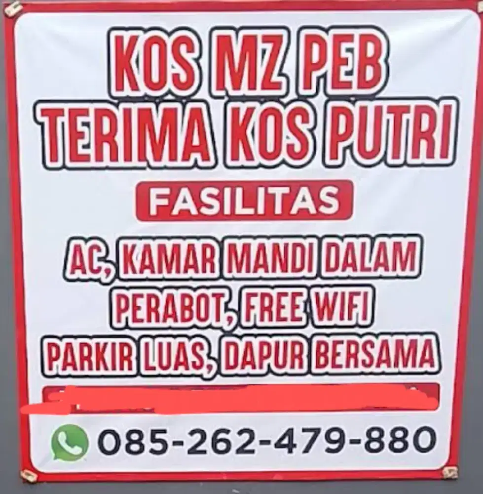 KOS PUTRI (kos MZ peb)