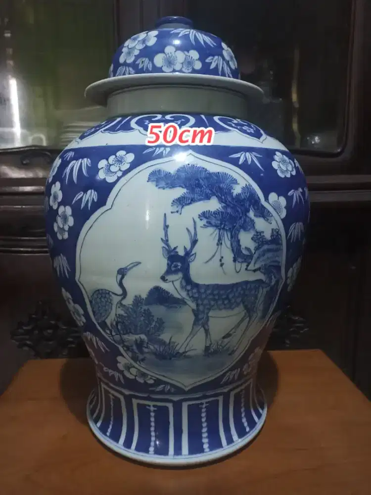 Vas chinese biru putih