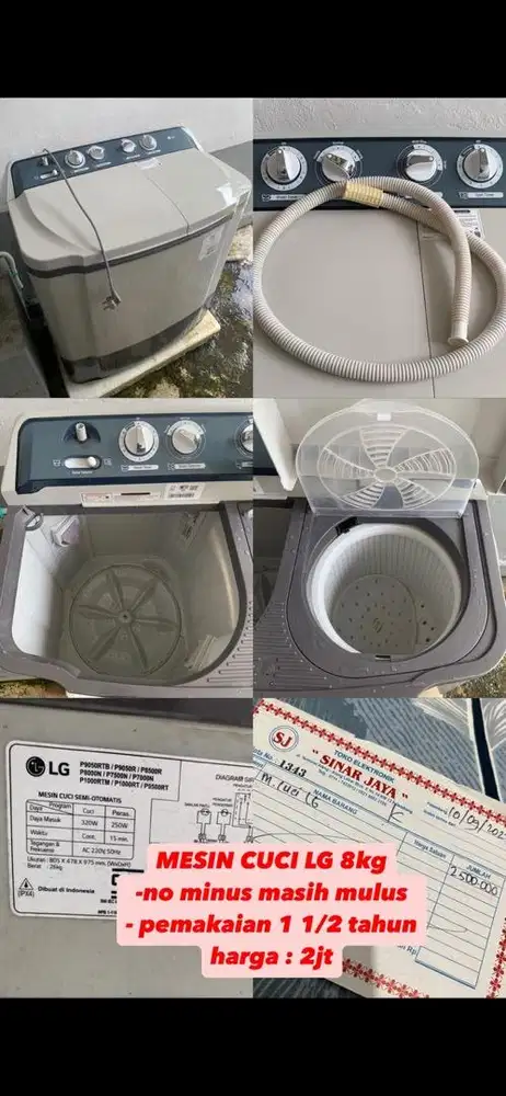 Mesin Cuci LG 8 kg