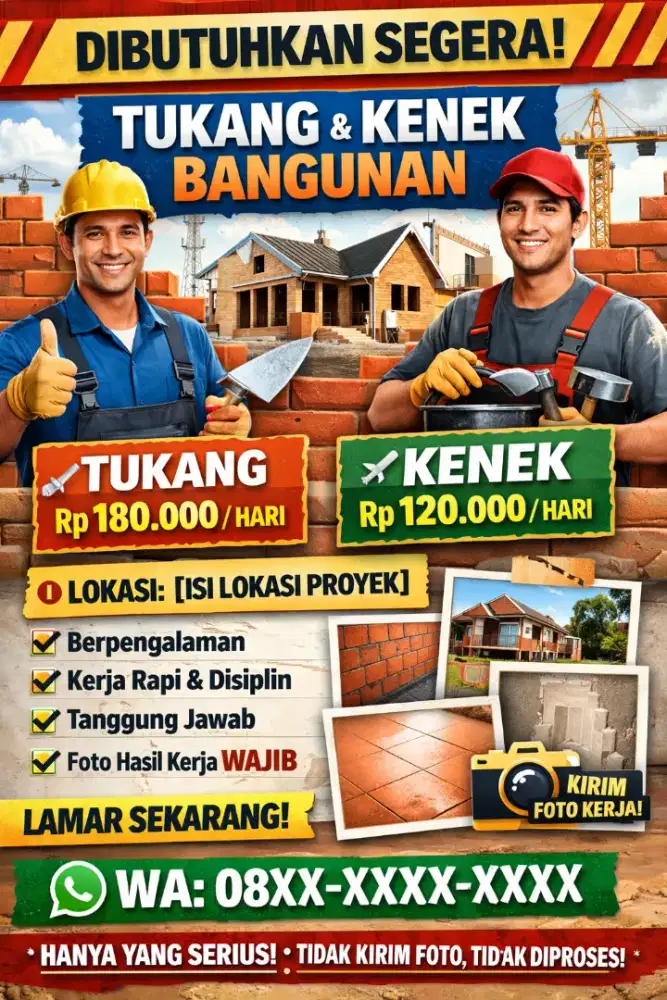Cari Tukang Bangunan dan Kenel