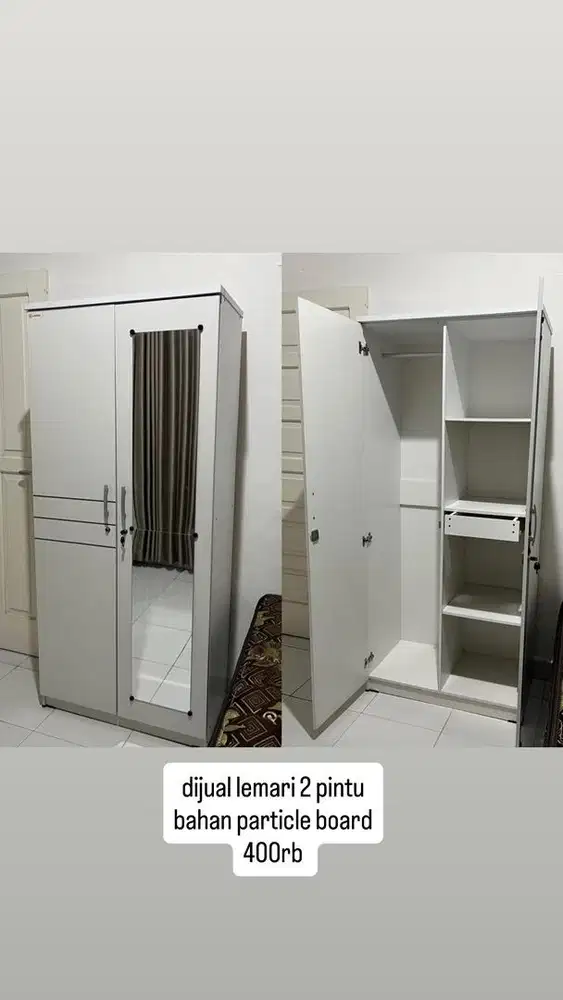 Lemari Pakaian 2 Pintu