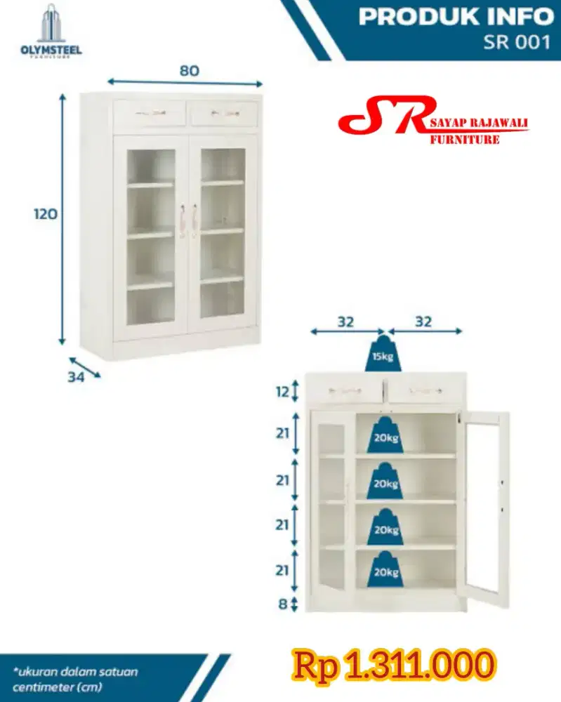 Rak Sepatu Besi Olymsteel Murah Jogja (Ars)