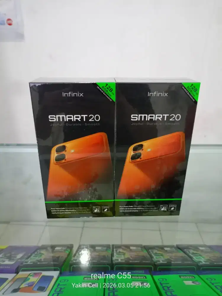 Infinix Smart 20 4/128 GB Helio G81 Batre 5200 mAh Garansi Resmi