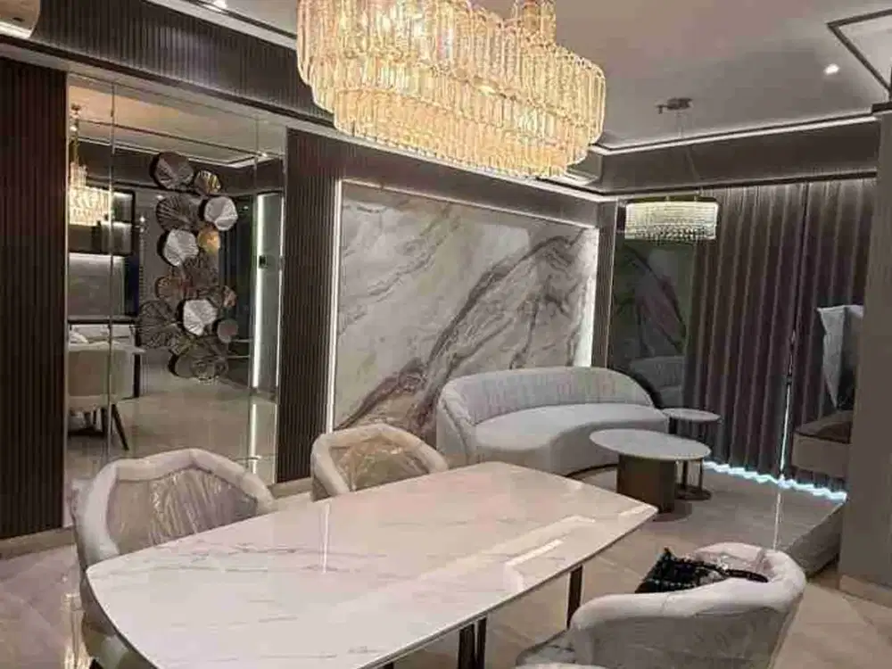 Disewakan One Icon Apartement 2BR Tunjungan Plaza Unit Baru Siap Huni Modern Elegant