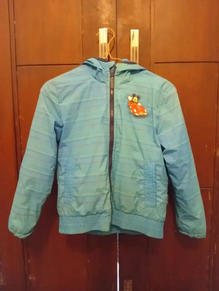 Jacket Disneyland anak bahan parasut