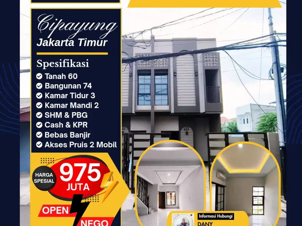 Dijual Rumah Siap Huni Cipayung Jakarta Timur
