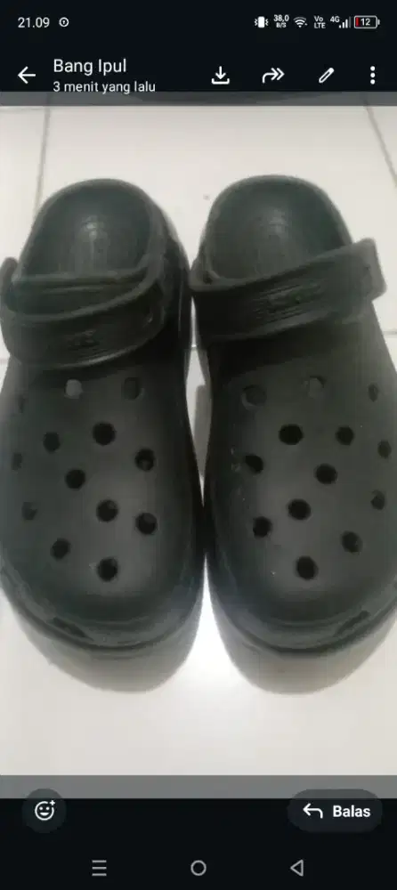 Sendal cross asli no minus