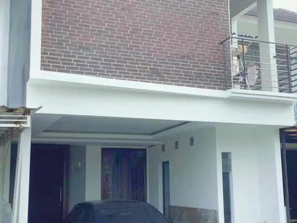 rumah cantik semi furnished dalam cluster one gate system di graha raya