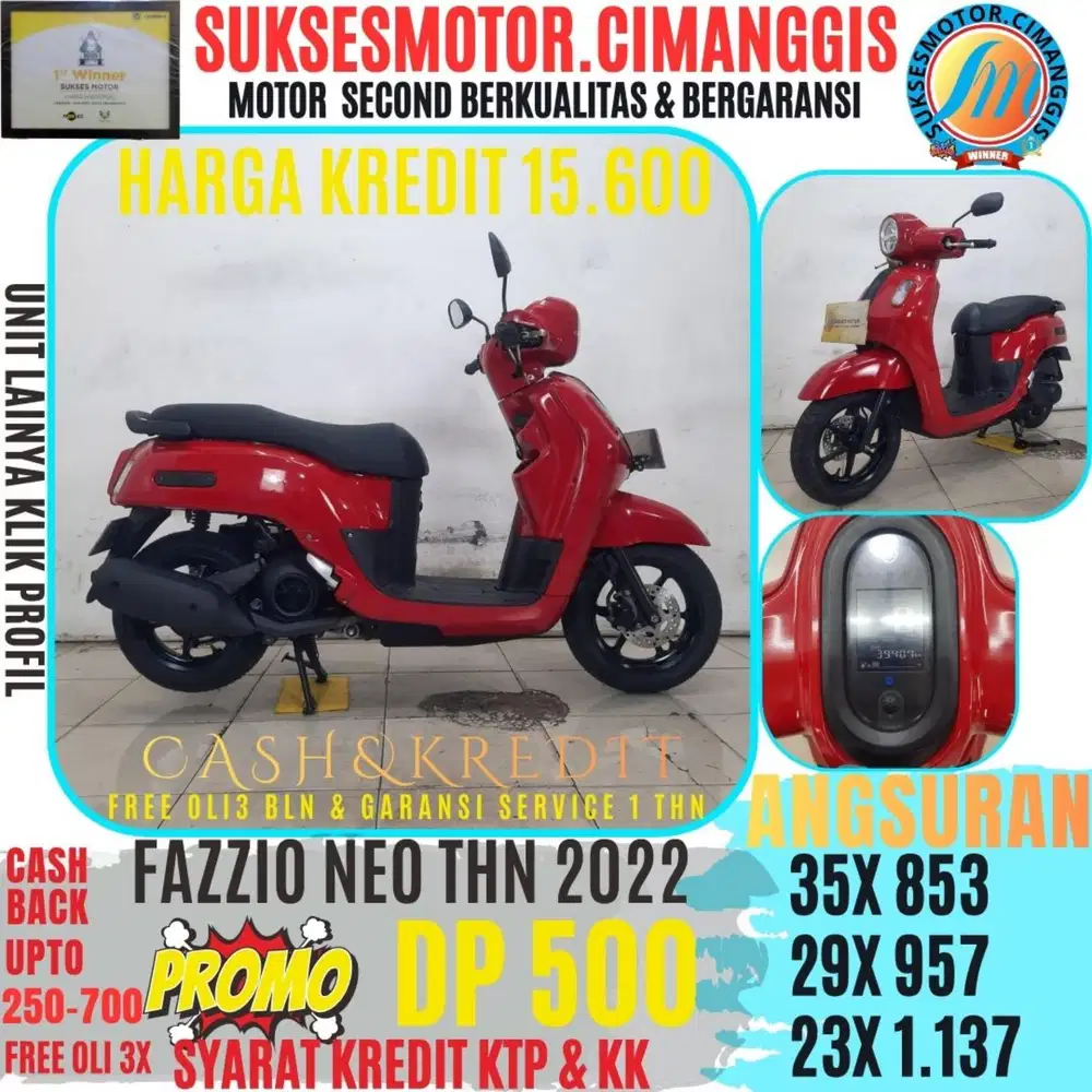 FAZZIO NEO PROMOTERMURAH CASHBACK UPTO700RBU FREEOLI3X BERGARANSI