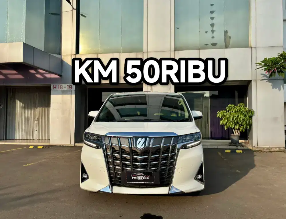 Toyota Alphard G ATPM 2019 AT 2.5, Km 50Ribu, Pajak Panjang (Vellfire)