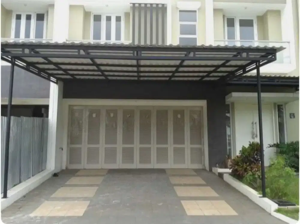 Kanopi rangka hollow galvanis/atap alderon