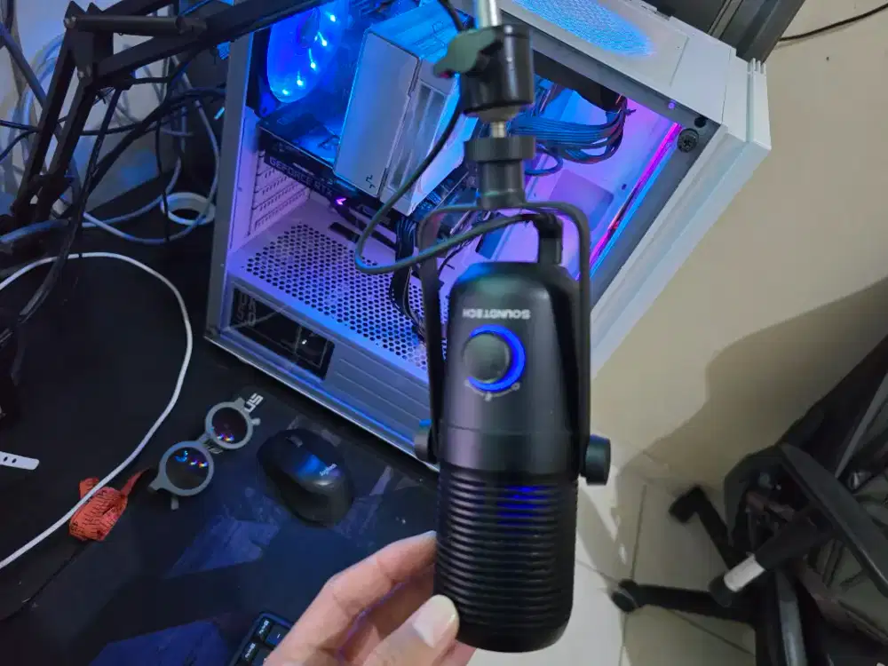 mic condenser soundtech 2.1