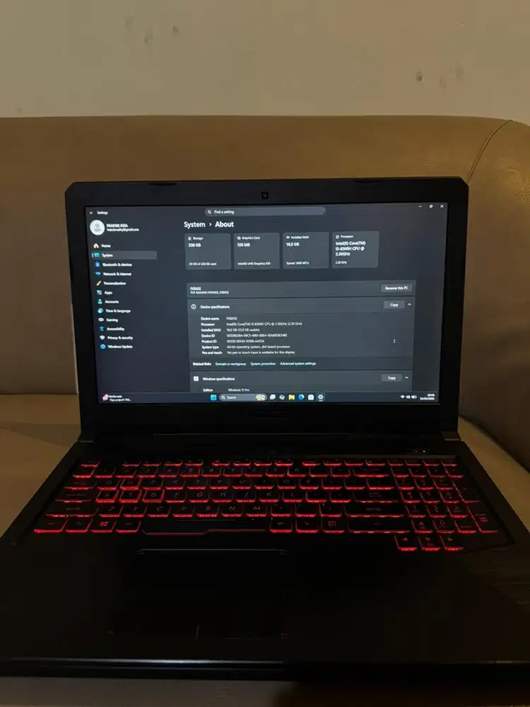 ASUS TUF FX80GD (Gaming Laptop)