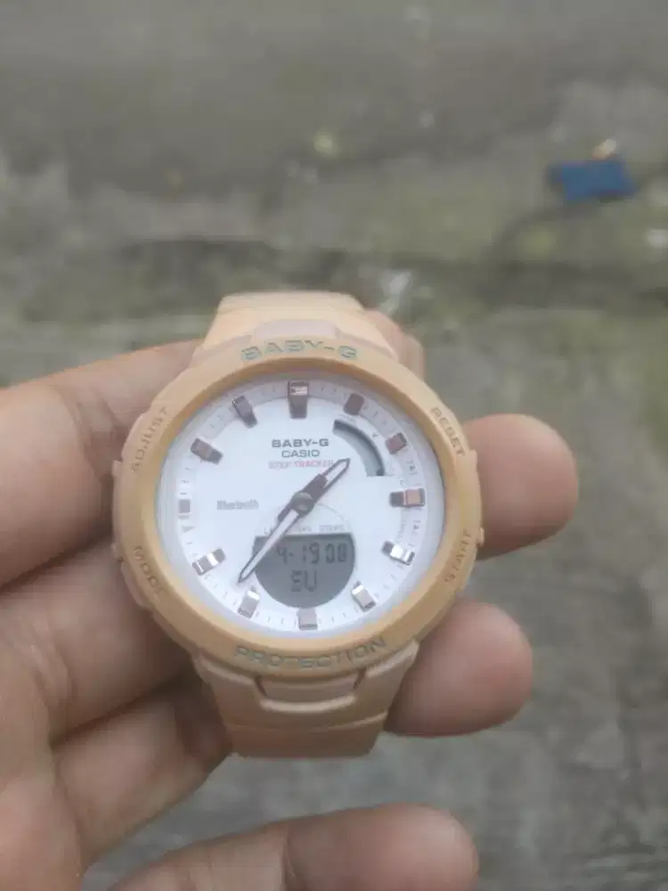 Jam tangan Casio baby g bsa-b100 step tracker bluetooth original