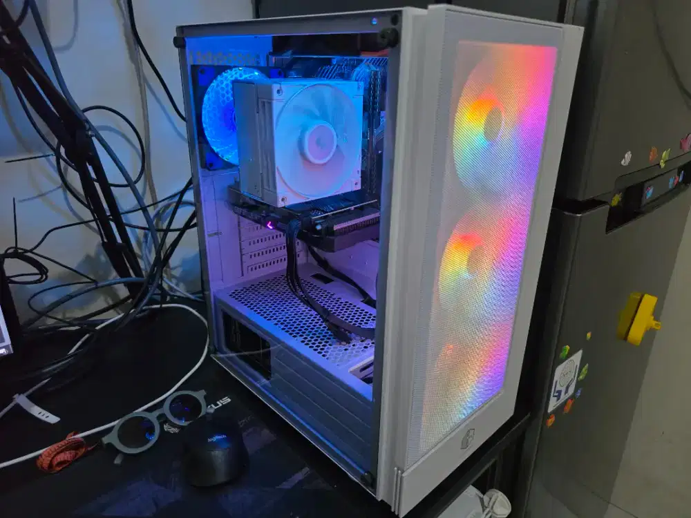 casing pc cube gaming lich white atx 350k