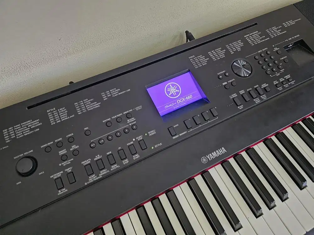 KEYBOARD YAMAHA DGX-660 BLACK BEKAS LIKE NEW