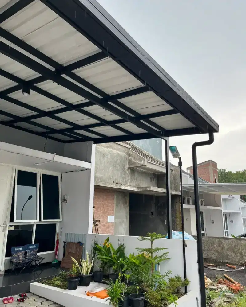 Kanopi baja ringan Atap alderon Rs