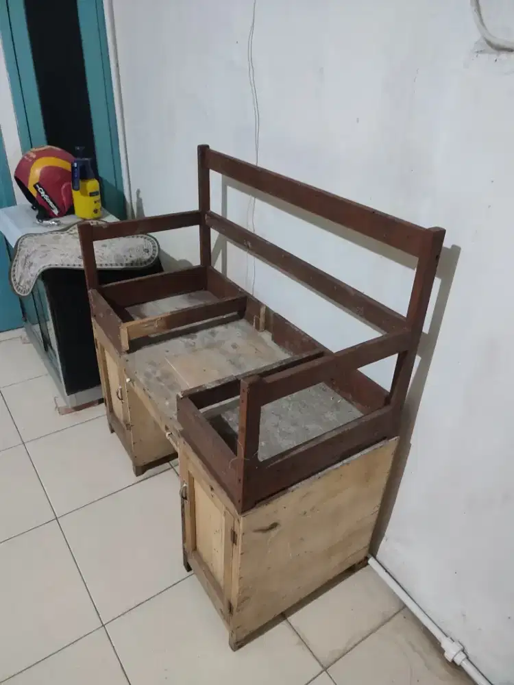 gerobak motor kayu kaso kuat papan triplek