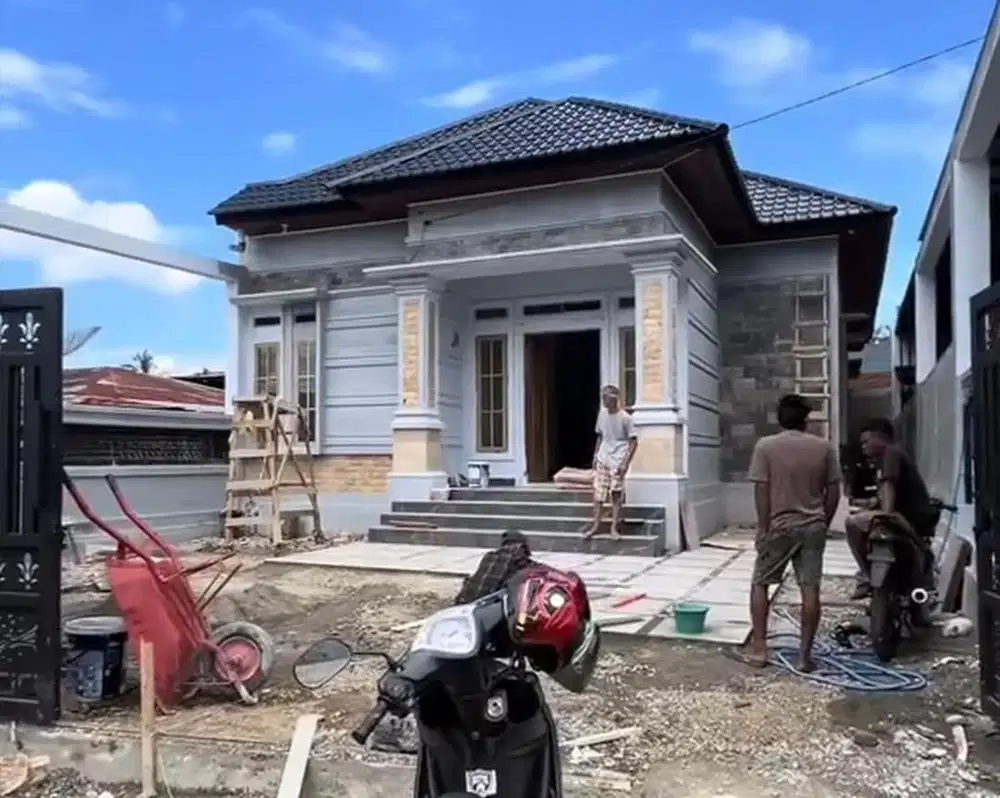 Rmh minimalis type 180/271.M.lgkp pagar sorong+kanopi gp lhongcut