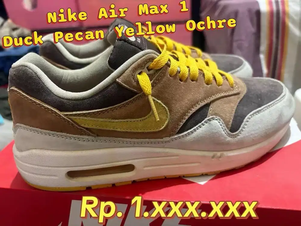 Preloved Nike Air Max 1 Duck Pecan Yellow