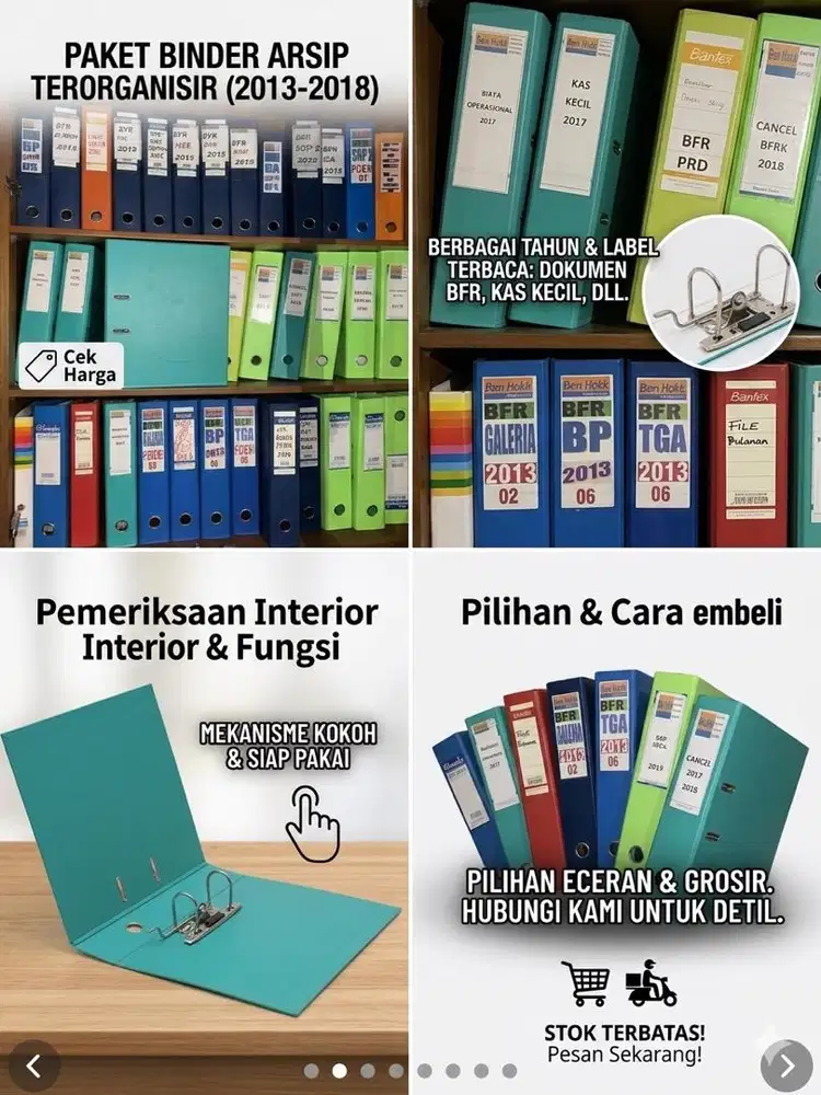 Binder Ukuran Besar A4/F4 - D-Type 2 Ring 41/70