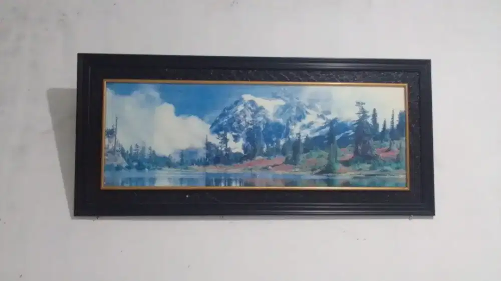 Bingkai Kayu Tua Ukir 3D JUMBO 170x75cm Tebal 2.5cm