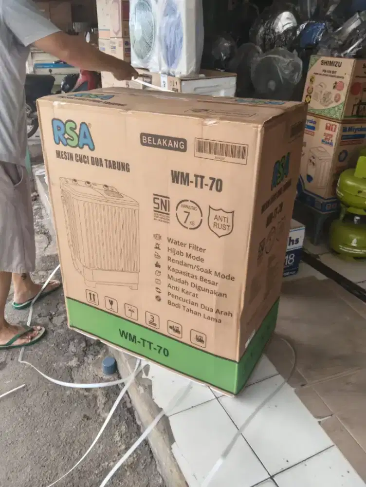 Mesin Cuci RSA Second tapi baru