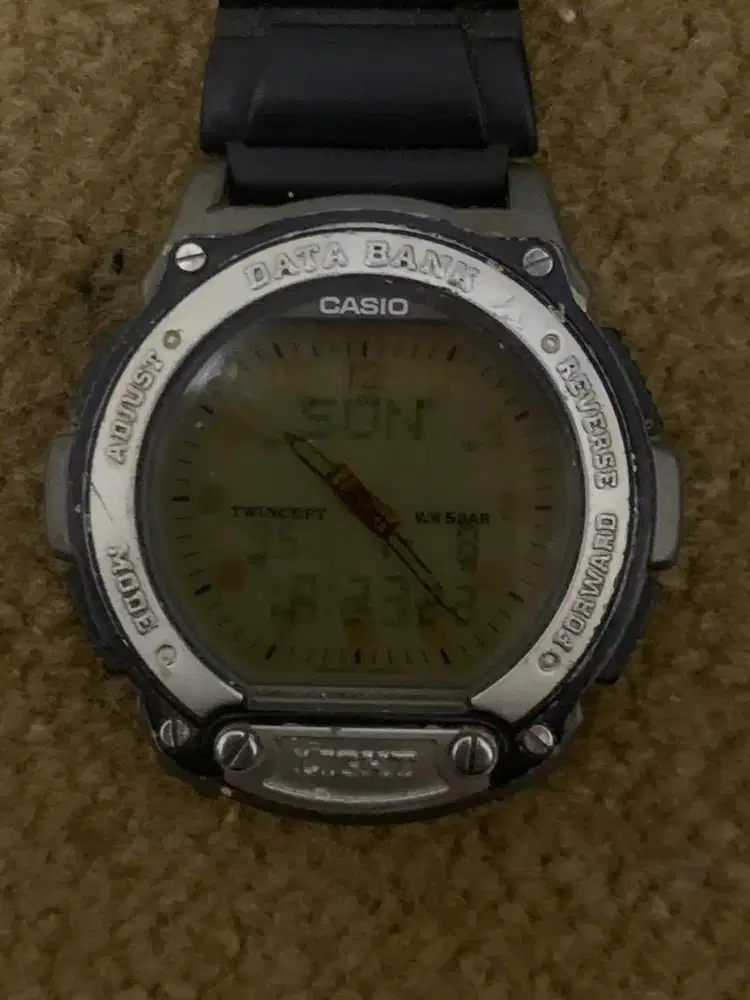 jam casio ABX-62, modul 1341 origina hidup normal, minus (strap)