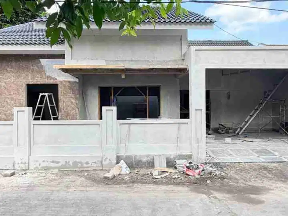 RUMAH BARU MINIMALIS MODERN SEMI FURNISHED DENGAN TANAH LUAS DI  PURWOMARTANI KALASAN