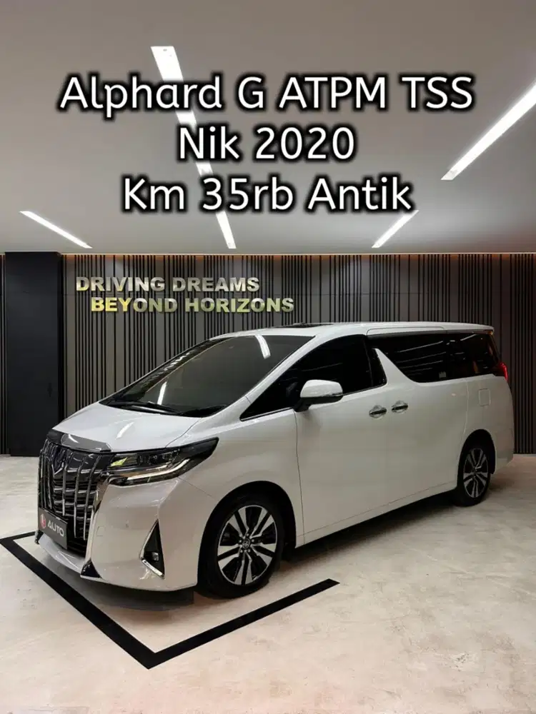 Toyota Alphard 2.5 G TSS ATPM 2022 Putih Nik 2020 Km35rb B10LI