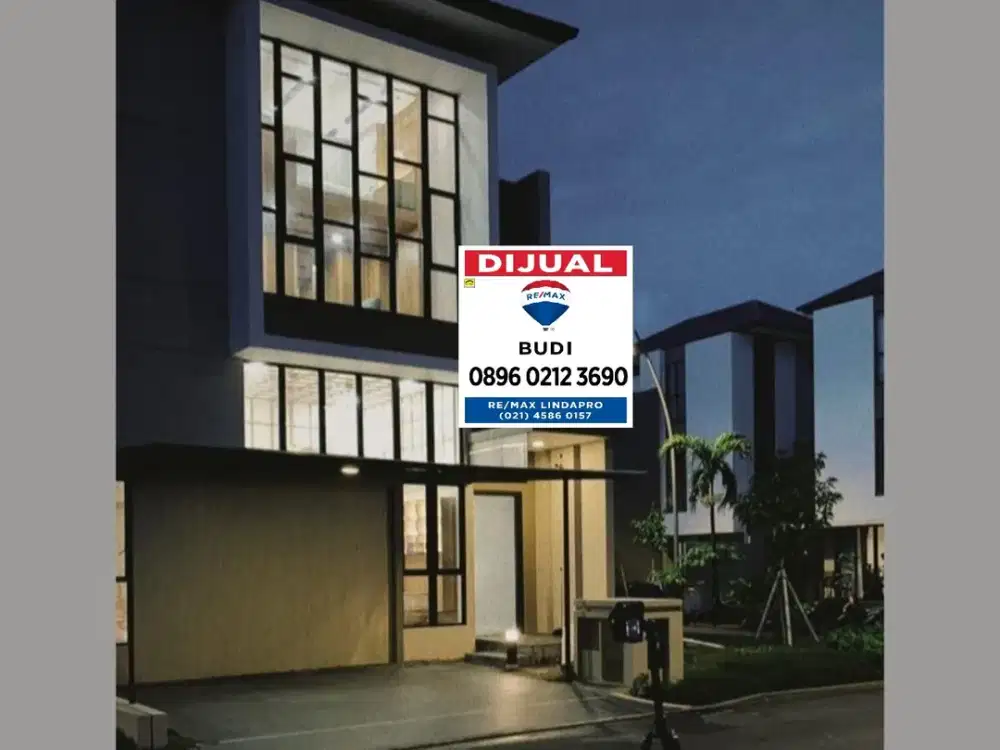 Disewa Dijual rumah hook Cluster Asya Semayang Jakarta Garden City JGC Cakung Furnish 2 lt 12 x 14 3+1 KT