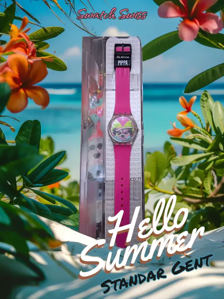 Jam tangan swatch Pinkapippa (GE267)