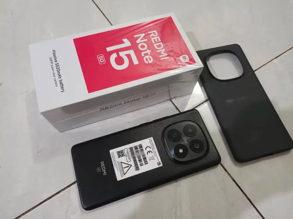 Xiaomi Redmi Note 15 5g 8/256 lengkap fullset original semua