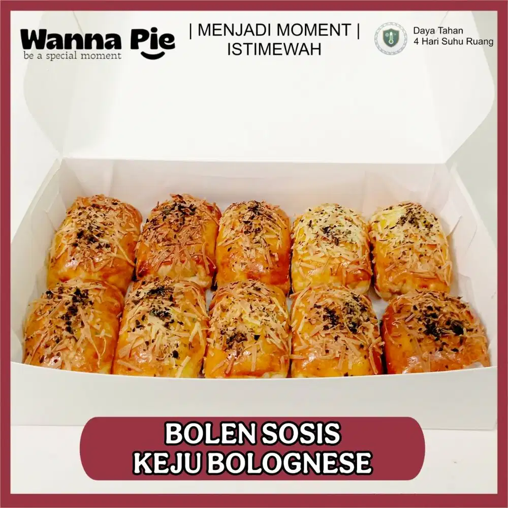 Bolen Sosis Keju Bolognese isi 10 Fresh Siap Kirim COD Se Surabaya