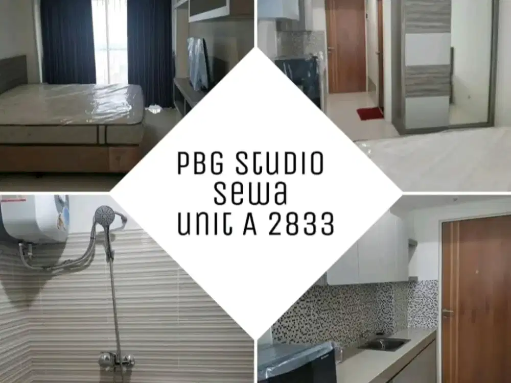 Puncak Bukit Golf PBG studio terawat READY, view pool