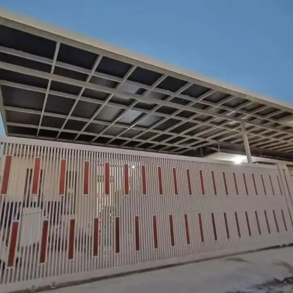 Pagar minimalis rangka hollow galvanis