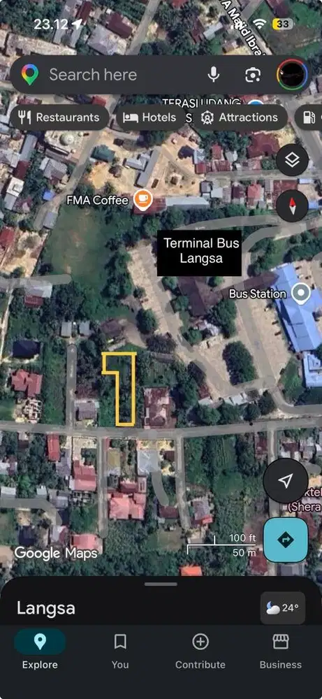 Dijual Tanah Dibelakang Terminal Bus Langsa