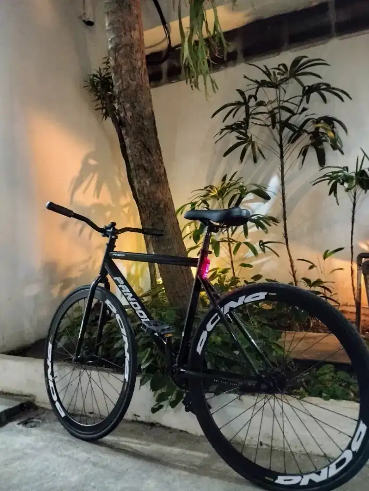 Sepeda fixie pandora hitam
