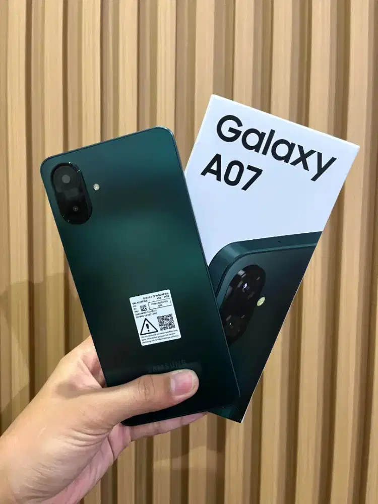 Samsung A07 4/64GB Green Fullset Like New Mulus Baru Pakai