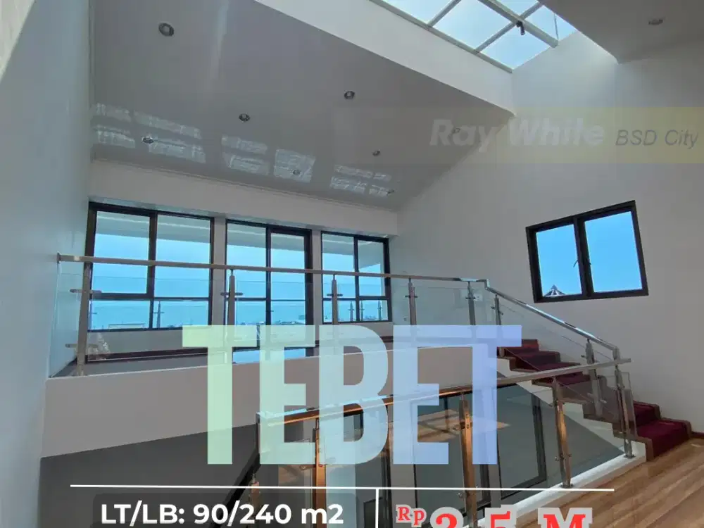 Rumah 3 Lantai Bangunan Baru di TEBET Jaksel