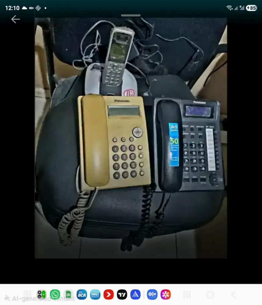 Jual 3 telephone panasonic