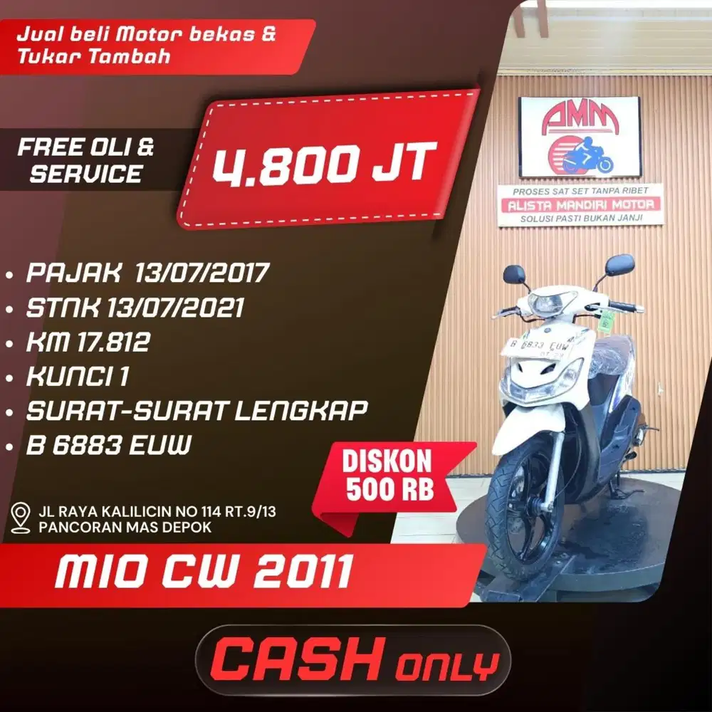 MIO CW 2011 CASH ONLY ALISTA