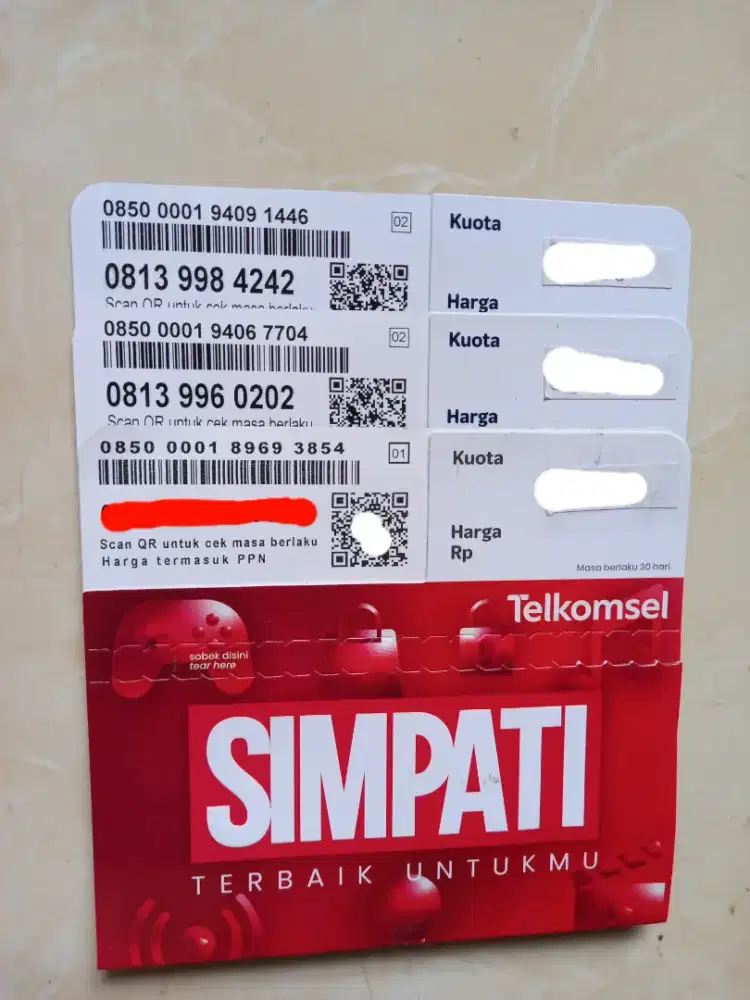 Telkomsel simpati nomor cantik 11 digit angka cantik