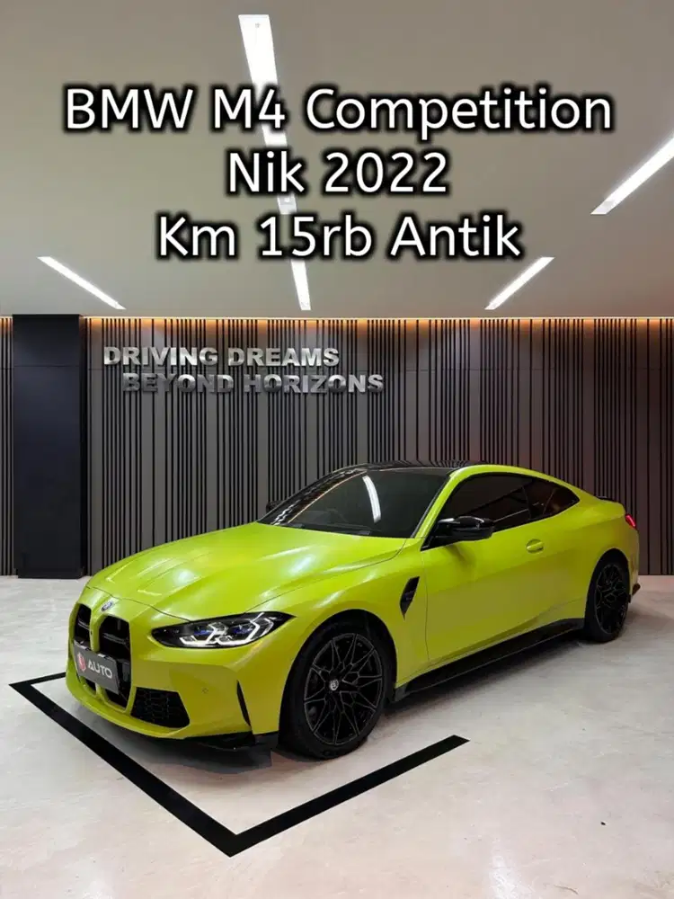 BMW M4 Competition Coupe AT 2022 Kuning Km15rb